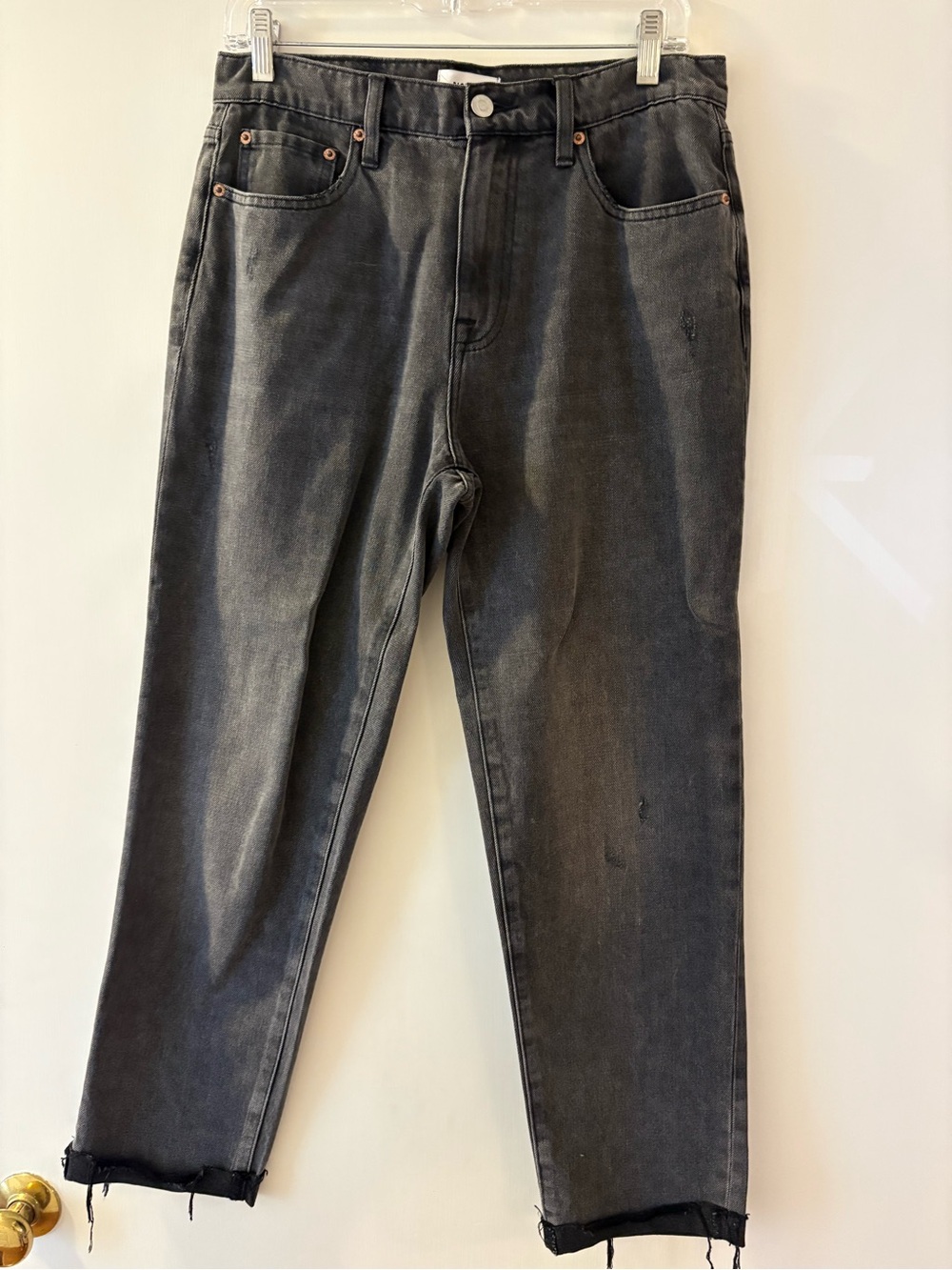 pistola Women's Slim Straight Jeans in Washed Black